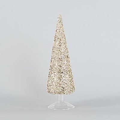 ΓΥΑΛΙΝΟ ΔΕΝΤΡΑΚΙ, ΣΑΜΠΑΝΙ ΜΕ GLITTER, 9x29cm (600-45137)