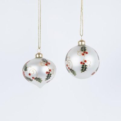 ΓΥΑΛΙΝΟ ΣΤΟΛΙΔΙ, ΛΕΥΚΟ, ΜΕ ΓΚΙ ΖΩΓΡΑΦΙΣΜΕΝΑ, ΣΕ 2 ΣΧΗΜΑΤΑ, ΣΕΤ 4ΤΜΧ, 8cm (600-42860)