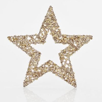 ΑΣΤΕΡΙ ΚΡΕΜΑΣΤΟ, ΠΛΕΓΜΑ, ΣΑΜΠΑΝΙ, 25cm (600-40923)