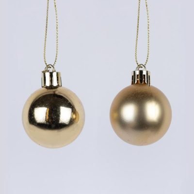 ΜΠΑΛΑ ΠΛΑΣΤΙΚΗ, ΧΡΥΣΗ, ΓΥΑΛΙΣΤΕΡΗ ΚΑΙ ΜΑΤ, ΣΕΤ 6ΤΜΧ, 4cm (TOP 120) (600-46529)