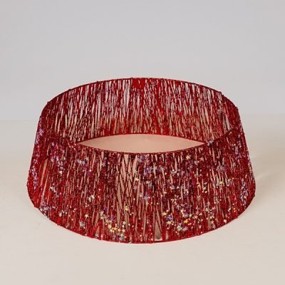 ΠΟΔΙΑ ΔΕΝΤΡΟΥ ΜΕ ΚΟΚΚΙΝΟ ΝΗΜΑ ΚΑΙ ΙΡΙΔΙΖΟΝΤΑ ΑΣΤΕΡΑΚΙΑ, 60x20cm (600-48057)