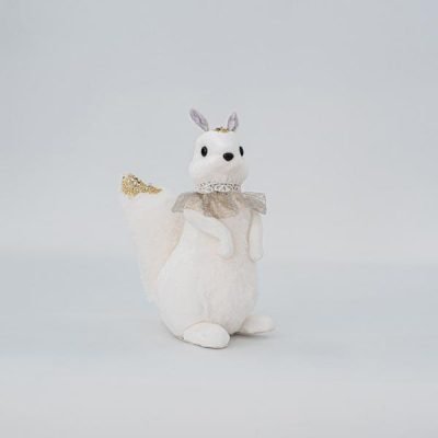 ΒΕΛΟΥΔΙΝΗ ΚΥΡΙΑ ΣΚΙΟΥΡΟΣ, ΛΕΥΚΗ, 15x14x27cm (600-45584)