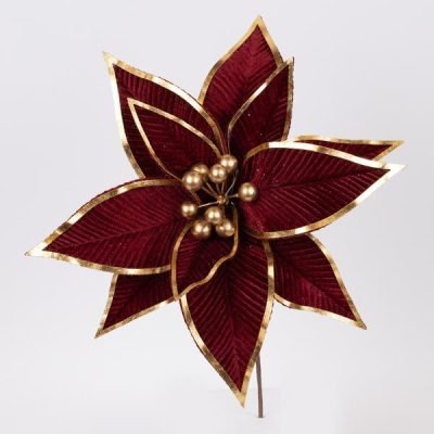 ΒΕΛΟΥΔΙΝΟ ΛΟΥΛΟΥΔΙ, ΜΠΟΡΝΤΟ, ΜΕ ΧΡΥΣΕΣ ΛΕΠΤΟΜΕΡΕΙΕΣ ΣΤΑ ΠΕΤΑΛΑ, 33x24cm (600-46167)