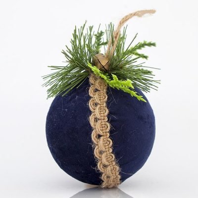 ΜΠΑΛΑ ΒΕΛΟΥΔΙΝΗ, ΜΠΛΕ, 8x8x10cm (600-43865)