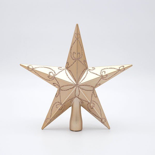 ΠΛΑΣΤΙΚΗ ΚΟΡΥΦΗ, ΣΑΜΠΑΝΙ, ΜΕ ΣΑΜΠΑΝΙ GLITTER, 20cm (600-47805)