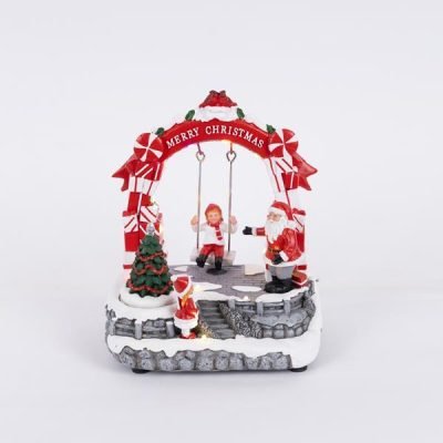 ΚΟΥΝΙΑ ΜΕ ΑΓΙΟ ΒΑΣΙΛΗ, ΚΟΚΚΙΝΟ ΛΕΥΚΟ, ΜΕ ΜΕΤΑΣΧΗΜΑΤΙΣΤΗ, ΜΕ ΜΟΥΣΙΚΗ ΚΑΙ ΚΙΝΗΣΗ, 19×13,5x22cm (600-42859)