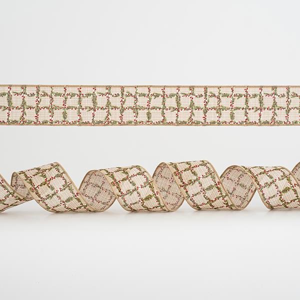 ΚΟΡΔΕΛΑ ΜΠΕΖ ΚΑΡΟ, ΜΕ ΚΟΚΚΙΝΑ ΚΑΙ ΠΡΑΣΙΝΑ ΣΧΕΔΙΑ, 6,35cm, 10Y (600-44967)