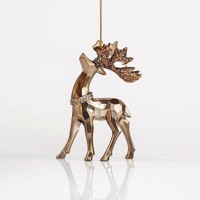 ΤΑΡΑΝΔΟΣ ΑΚΡΥΛΙΚΟΣ, ΜΑΤ ΚΑΦΕ, ΜΕ GLITTER, 7×11,6cm (600-44651)