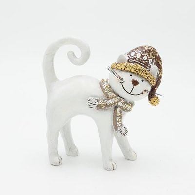 ΓΑΤΟΥΛΑ ΠΟΛΥΡΕΖΙΝ, ΛΕΥΚΗ, 13.5×14.5cm (600-46830)