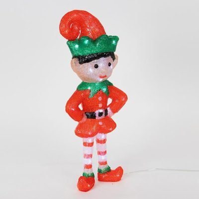 ΑΚΡΥΛΙΚΟ ΞΩΤΙΚΟ ΚΟΚΚΙΝΟ & ΠΡΑΣΙΝΟ, 3,5V ΜΕΤΑΣΧΗΜΑΤΙΣΤΗ, 60 ΛΕΥΚΑ LED, ΠΡΟΕΚΤΑΣΗ ΠΑΡΟΧΗΣ 5m, 19x13x50cm, IP44 (600-40888)