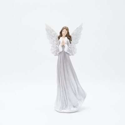 ΑΓΓΕΛΟΣ ΠΟΛΥΡΕΖΙΝ, ΑΣΗΜΕΝΙΟΣ, 12.2×8.5×25.7cm (600-46747)