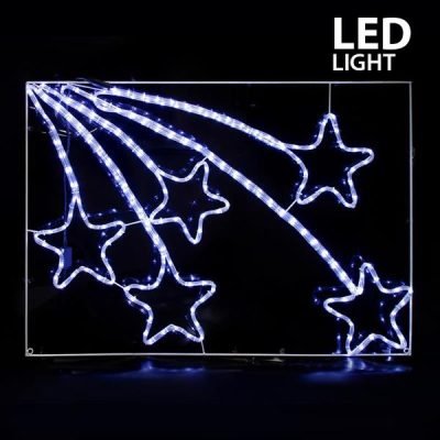 ΜΕΤΕΩΡΙΤΕΣ, 10m LED ΦΩΤΟΣΩΛΗΝΑΣ, ΜΟΝΟΚΑΝΑΛΟΣ, ΛΕΥΚΟ, 110x75cm, IP44 (600-20083)