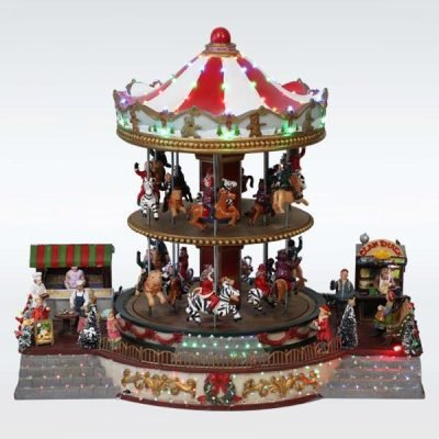 ΦΩΤΙΖΟΜΕΝΟ ΚΑΡΟΥΖΕΛ, 2 ΕΠΙΠΕΔΩΝ, ΜΕ ΜΑΓΑΖΑΚΙΑ, ΜΕ ΜΟΥΣΙΚΗ ΚΑΙ ΚΙΝΗΣΗ, ΜΕ ΜΕΤΑΣΧΗΜΑΤΙΣΤΗ, 39x28x34cm (600-43432)