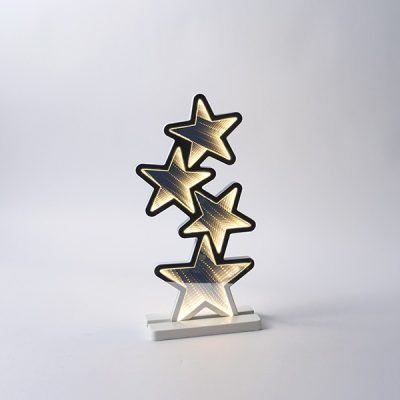 ΔΙΑΚΟΣΜΗΤΙΚΟ ΣΧΕΔΙΟ ΚΑΘΡΕΦΤΗΣ ΜΕ LED ΤΑΙΝΙΑ, 117 LED, AΣΤΕΡΙΑ 21×15.5x41cm, ΜΕΤΑΣΧΗΜΑΤΙΣΤΗ, ΘΕΡΜΟ ΛΕΥΚΟ LED, ΠΡΟΕΚΤΑΣΗ ΠΑΡΟΧΗΣ 3m, IP44 (600-48022)