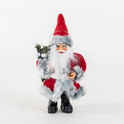 ΑΓΙΟΣ ΒΑΣΙΛΗΣ ΚΟΚΚΙΝΟΣ, ΜΕ ΓΚΡΙ ΓΟΥΝΑΚΙ, 18cm (600-45305)