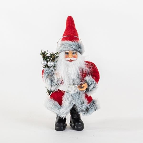 ΑΓΙΟΣ ΒΑΣΙΛΗΣ ΚΟΚΚΙΝΟΣ, ΜΕ ΓΚΡΙ ΓΟΥΝΑΚΙ, 18cm (600-45305)