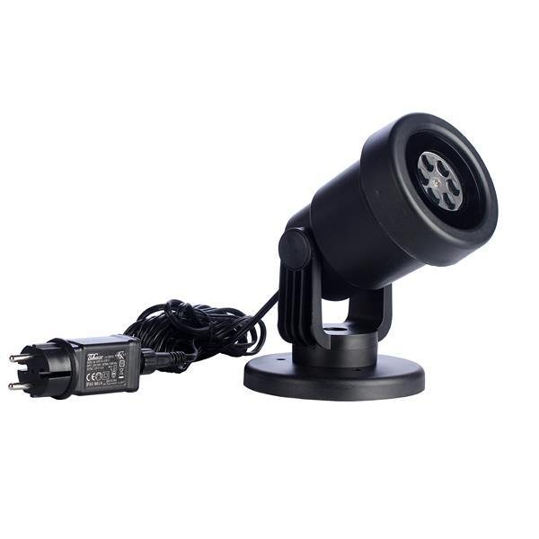 ΠΡΟΤΖΕΚΤΟΡΑΣ LED, ΜΕ ΠΡΟΓΡΑΜΜΑ, ΜΕ ΧΡΙΣΤΟΥΓΕΝΝΙΑΤΙΚΑ ΣΧΕΔΙΑ "LET IT SNOW", 11,8x10,2x40cm, IP44 (600-22305)