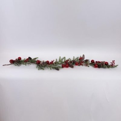 ΚΛΑΔΑ ΧΙΟΝΙΣΜΕΝΗ ΜΕ ΚΟΚΚΙΝΕΣ ΜΠΑΛΕΣ ΚΑΙ ΚΟΥΚΟΥΝΑΡΙΑ, 170cm (600-46142)