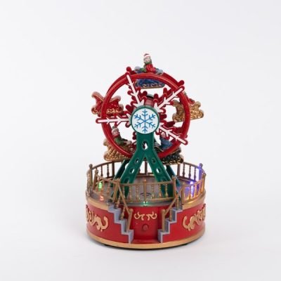 ΡΟΔΑ, ΠΡΑΣΙΝΗ ΚΟΚΚΙΝΗ, ΜΕ ΦΩΣ, ΜΟΥΣΙΚΗ ΚΑΙ ΚΙΝΗΣΗ, ΜΠΑΤΑΡΙΑΣ, 13x13x18.5cm (600-47709)