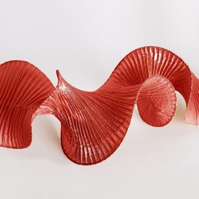 ΚΟΡΔΕΛΑ ΣΠΙΡΑΛ, ΚΟΚΚΙΝΟ ΜΕΤΑΛΛΙΚΟ, 500x12cm (600-46402)