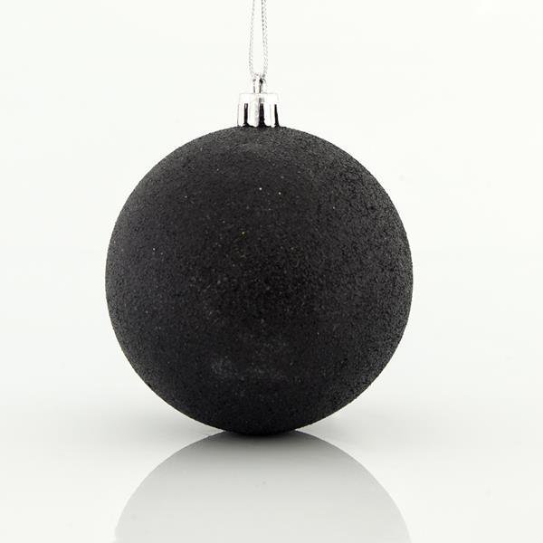 ΜΠΑΛΑ ΠΛΑΣΤΙΚΗ, ΜΑΥΡΗ, ΣΕΤ 6ΤΜΧ, 8cm (600-42704)