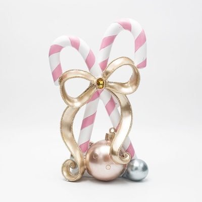 ΜΠΑΣΤΟΥΝΑΚΙΑ ΠΟΛΥΡΕΖΙΝ, ΡΟΖ ΜΕ ΦΙΟΓΚΟ, 19.3x14x30.2cm (600-46742)