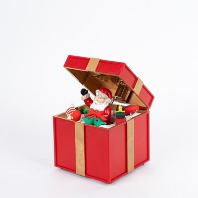 ΑΝΟΙΓΟΜΕΝΟ ΔΩΡΟ ΜΕ ΑΓΙΟ ΒΑΣΙΛΗ, ΜΕ ΦΩΣ ΚΑΙ ΚΙΝΗΣΗ, ΜΠΑΤΑΡΙΑΣ, 12.5×12.5x20cm (600-47716)