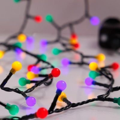 ΣΕΙΡΑ, 500 LED 3mm, ΧΡΩΜΑΤΙΣΤΕΣ ΜΠΑΛΙΤΣΕΣ 0.9cm, 31V ΜΕΤΑΣΧΗΜΑΤΙΣΤΗ, 8 ΠΡΟΓΡΑΜΜΑΤΑ & ΜΝΗΜΗ, ΠΡΑΣΙΝΟ PVC ΚΑΛΩΔΙΟ, ΧΡΩΜΑΤΙΣΤΟ LED ΑΝΑ 3cm, ΠΡΟΕΚΤΑΣΗ ΠΑΡΟΧΗΣ 3m, IP44 (600-03990)