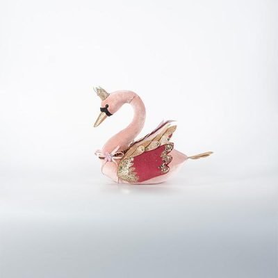 ΒΕΛΟΥΔΙΝΟΣ ΚΥΚΝΟΣ, ΡΟΖ-ΜΠΟΡΝΤΩ, 33x21x28cm (600-45302)