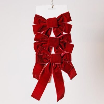 ΜΙΚΡΟΙ ΦΙΟΓΚΟΙ ΒΕΛΟΥΔΙΝΟΙ ΜΠΟΡΝΤΟ, ΣΕΤ 3ΤΜΧ, 16x24cm (600-47542)