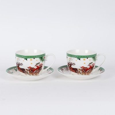 ΚΟΥΠΑ ΜΕ ΠΙΑΤΑΚΙ, ΜΕ ΧΡΙΣΤΟΥΓΕΝΝΙΑΤΙΚΗ ΠΑΡΑΣΤΑΣΗ, ΣΕΤ 2 ΤΜΧ (600-46507)