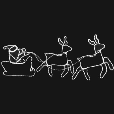 ΑΓΙΟΣ ΒΑΣΙΛΗΣ ΜΕ ΕΛΚΗΘΡΟ, 12m LED ΦΩΤΟΣΩΛΗΝΑΣ, ΜΟΝΟΚΑΝΑΛΟΣ, ΛΕΥΚΟ, 220x60cm, IP44 (600-20019)