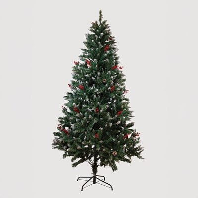 ΔΕΝΤΡΟ ΚΕΔΡΟΣ, ΧΙΟΝΙΣΜΕΝΟ ΜΕ ΚΟΥΚΟΥΝΑΡΙΑ ΚΑΙ BERRIES 210cm (600-30657)