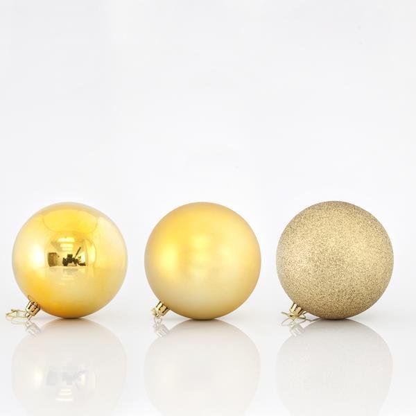 ΜΠΑΛΑ ΠΛΑΣΤΙΚΗ, ΧΡΥΣΗ, ΣΕΤ 6ΤΜΧ, 10cm (600-42521)