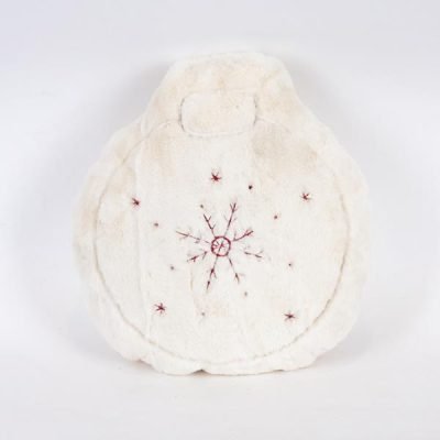 ΜΑΞΙΛΑΡΙ ΧΡΙΣΤΟΥΓΕΝΝΙΑΤΙΚΗ ΜΠΑΛΑ, ΛΕΥΚΟ ΓΟΥΝΙΝΟ ΜΕ ΧΙΟΝΟΝΙΦΑΔΑ, 32x34cm (600-46044)