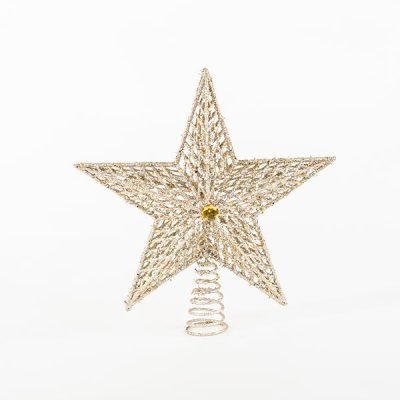 ΠΛΑΣΤΙΚΗ ΚΟΡΥΦΗ ΔΕΝΤΡΟΥ, GLITTER, ΣΑΜΠΑΝΙ, 29,5x33cm (600-44941)