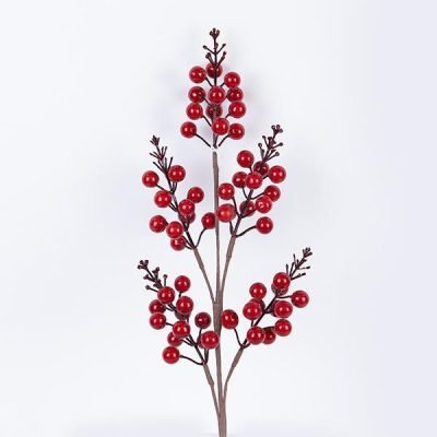 ΚΛΑΔΙ ΜΕ ΚΟΚΚΙΝΑ BERRIES, 68cm (600-46137)