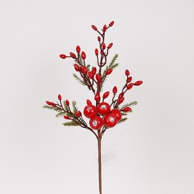 ΚΛΑΔΙ ΜΕ CRANBERRIES KAI BERRIES, 48cm (600-47533)