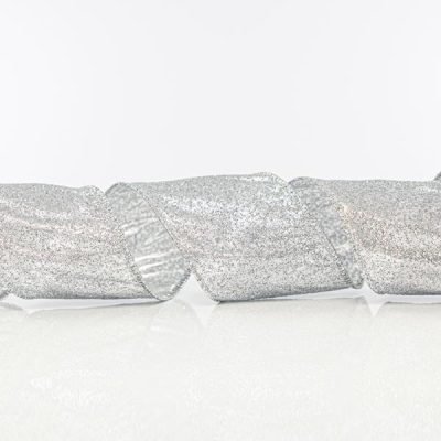 ΚΟΡΔΕΛΑ ΑΣΗΜΙ, ΜΕ GLITTER, 6,35cm, 10Y (600-41096)