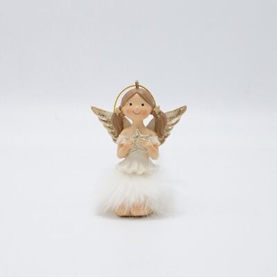 ΑΓΓΕΛΑΚΙ ΚΑΘΙΣΤΟ ΜΕ ΑΣΤΕΡΑΚΙ, ΑΠΑΛΟ ΡΟΖ, 7x5x8cm (600-47253)