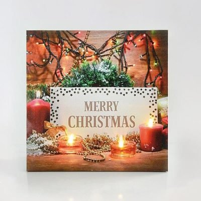 ΚΑΔΡΟ ΜΕ ΚΕΡΑΚΙΑ, 30x30cm, ΜΕ 13 LED ΜΠΑΤΑΡΙΑΣ (600-41502)