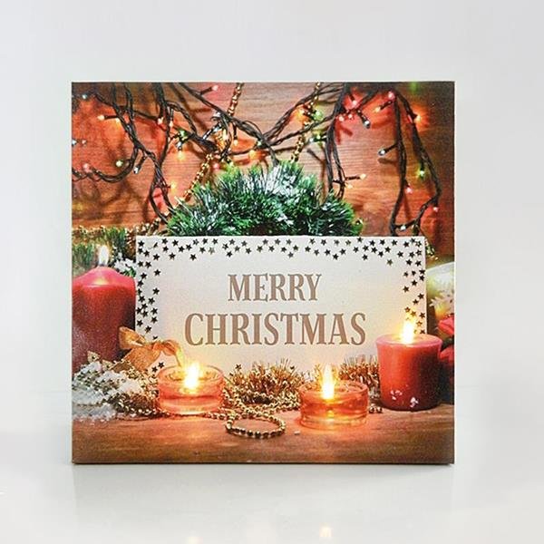 ΚΑΔΡΟ ΜΕ ΚΕΡΑΚΙΑ, 30x30cm, ΜΕ 13 LED ΜΠΑΤΑΡΙΑΣ (600-41502)