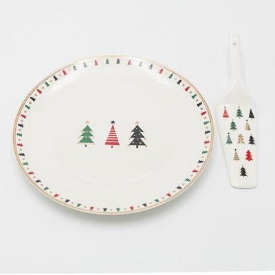 ΠΙΑΤΕΛΑ ΜΕ ΣΠΑΤΟΥΛΑ ΜΕ ΧΡΩΜΑΤΙΣΤΑ ΔΕΝΤΡΑΚΙΑ, 26.70cm (600-48044)