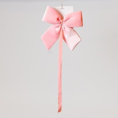 ΦΙΟΓΚΟΣ, ΒΕΛΟΥΔΙΝΟΣ ΡΟΖ, ΜΕ ΚΟΡΔΕΛΑ, 28cm (600-47564)