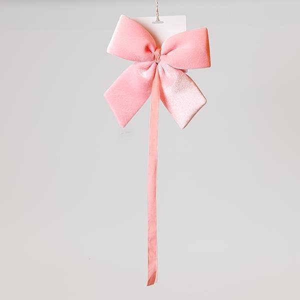 ΦΙΟΓΚΟΣ, ΒΕΛΟΥΔΙΝΟΣ ΡΟΖ, ΜΕ ΚΟΡΔΕΛΑ, 28cm (600-47564)