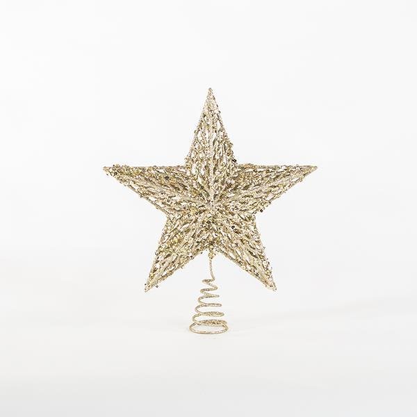 ΚΟΡΥΦΗ ΔΕΝΤΡΟΥ ΑΠΌ ΣΥΡΜΑ, ΑΠΑΛΟ ΧΡΥΣΟ, ΑΣΤΕΡΙ, 30,5x34,5cm (600-44931)