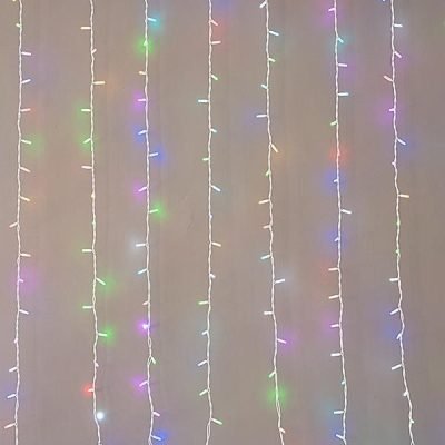 ΚΟΥΡΤΙΝΑ, 480 SYNCHRONOUS LED 5mm, 2 ΕΠΕΚΤΑΣΕΙΣ ΕΩΣ 2 ΣΕΤ, ΛΕΥΚΟ ΚΑΟΥΤΣΟΥΚ ΚΑΛΩΔΙΟ, SMART RGBW LED (H300 x W300cm, 16 ΣΕΙΡΕΣ x 30 LED), IP65 (ΧΩΡΙΣ ΚΑΛΩΔΙΟ ΠΑΡΟΧΗΣ, ΧΩΡΙΣ CONTROLLER) (600-11924)