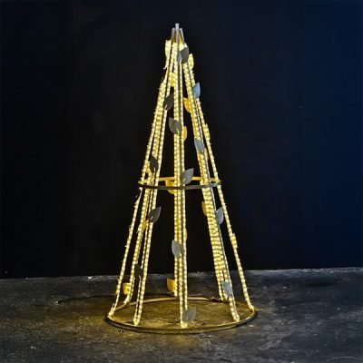 ΕΠΑΓΓΕΛΜΑΤΙΚΟ ΣΧΕΔΙΟ, ΔΕΝΤΡΟ 3D ΜΕ ΦΥΛΛΑ, ΘΕΡΜΗ ΛΕΥΚΗ LED ΦΩΤΟΣΩΛΗΝΑ, 240x120x120cm, IP65 (600-23359)