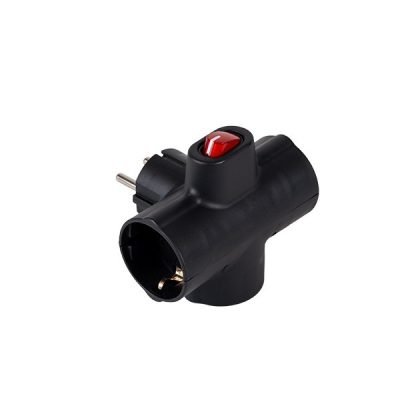 ΣΟΥΚΟ 3 ΕΞΟΔΩΝ (ΣΤΑΥΡΟΣ) ΟΡΙΖΟΝΤΙΟ ΜΕ ΔΙΑΚΟΠΤΗ & ΠΡΟΣΤΑΣΙΑ ΕΠΑΦΩΝ ΜΑΥΡΟ (147-10319)