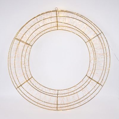 ΣΤΕΦΑΝΙ 80cm, 1680 LED, 31V ΜΕΤΑΣΧΗΜΑΤΙΣΤΗ, TIMER, MΠΡΟΝΖΕ ΜΕΤΑΛΛΙΚΟΣ ΣΚΕΛΕΤΟΣ, ΜΠΡΟΝΖΕ ΧΑΛΚΙΝΟ ΚΑΛΩΔΙΟ, ΘΕΡΜΟ ΛΕΥΚΟ LED, ΠΡΟΕΚΤΑΣΗ ΠΑΡΟΧΗΣ 5m, IP44 (600-22535)